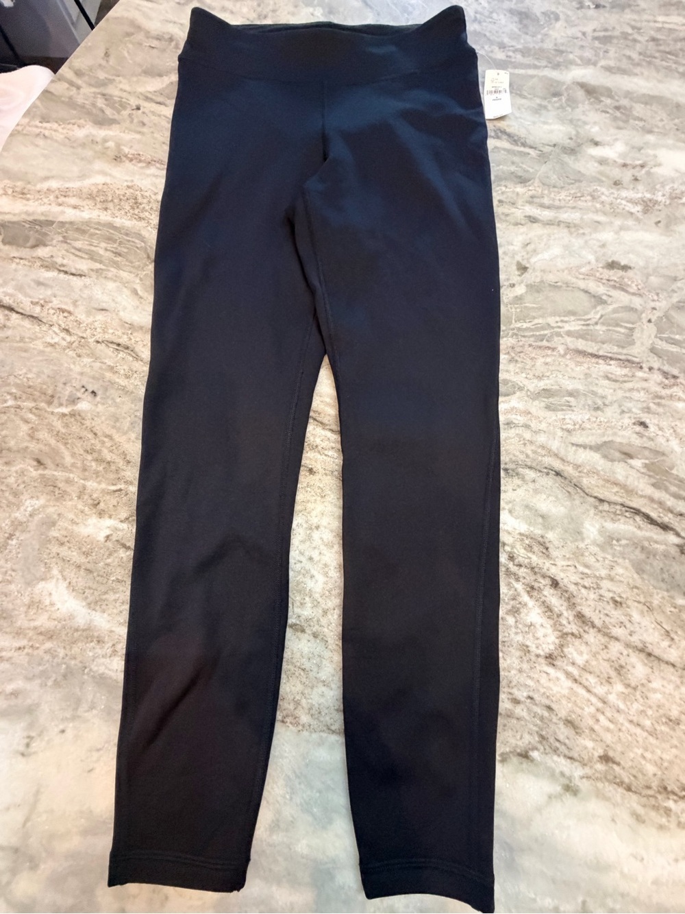 NWT GapFit Black Brushed Leggings Small Petite High Rise Activewear